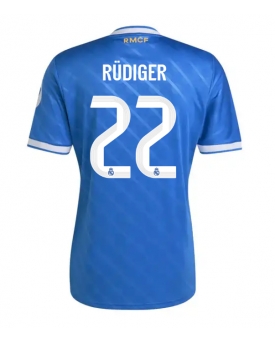 Billige Fotballdrakt Real Madrid Antonio Rudiger #22 Replika Tredjedrakt 2025-26 Kortermet Billige Fotballdrakt Real Madrid Antonio Rudiger #22 Replika Tredjedrakt 2025-26 Kortermet